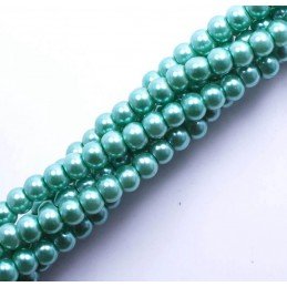 perla de vidrio 10mm verde...