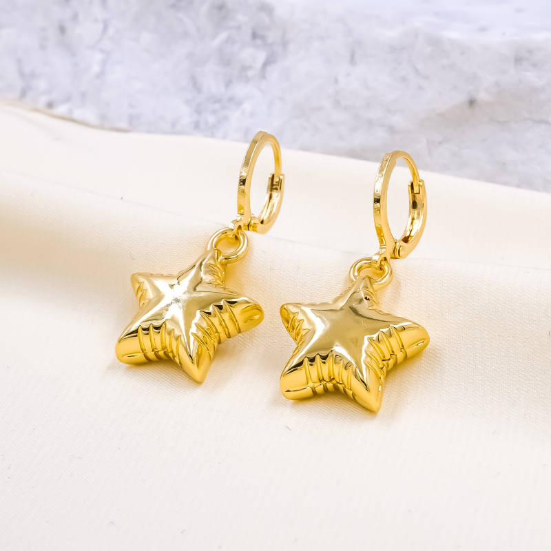 aretes con estrella x par