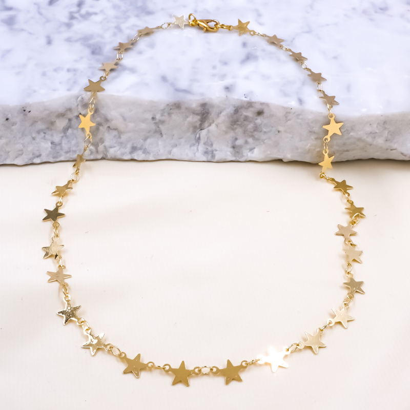 collar estrellas x unidad