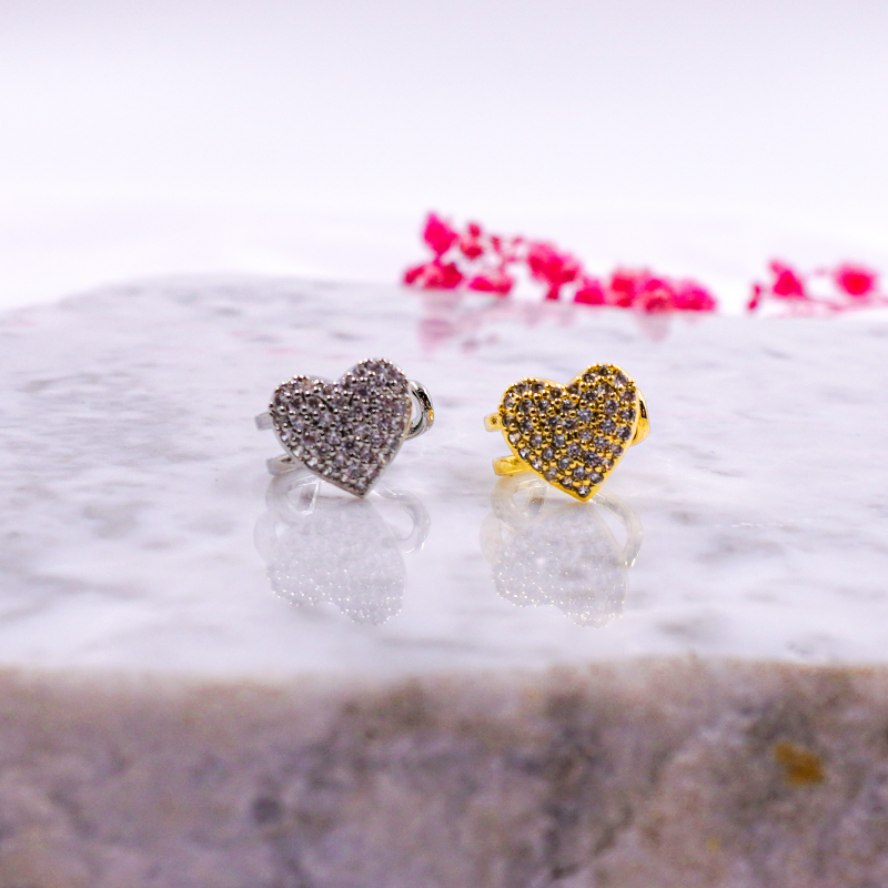 EARCUFF CORAZON CRISTALES X...