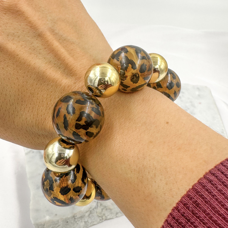 PULSERA ANIMAL PRINT X UNIDAD