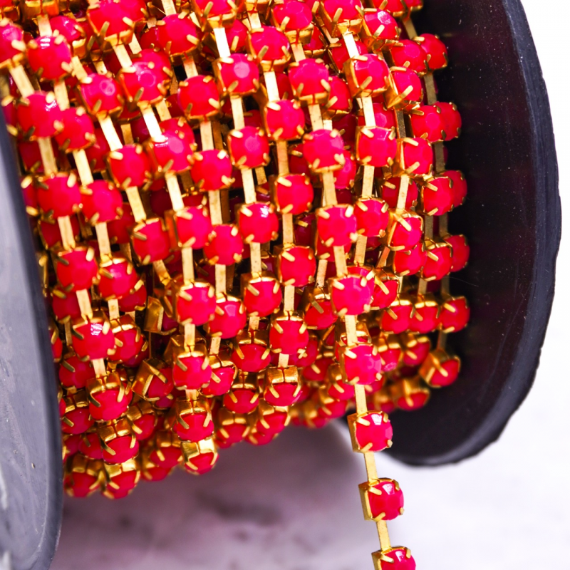 Perle Intermedie Con Strass Oro 4mm – 10 Pezzi – Vintage Parts Germania