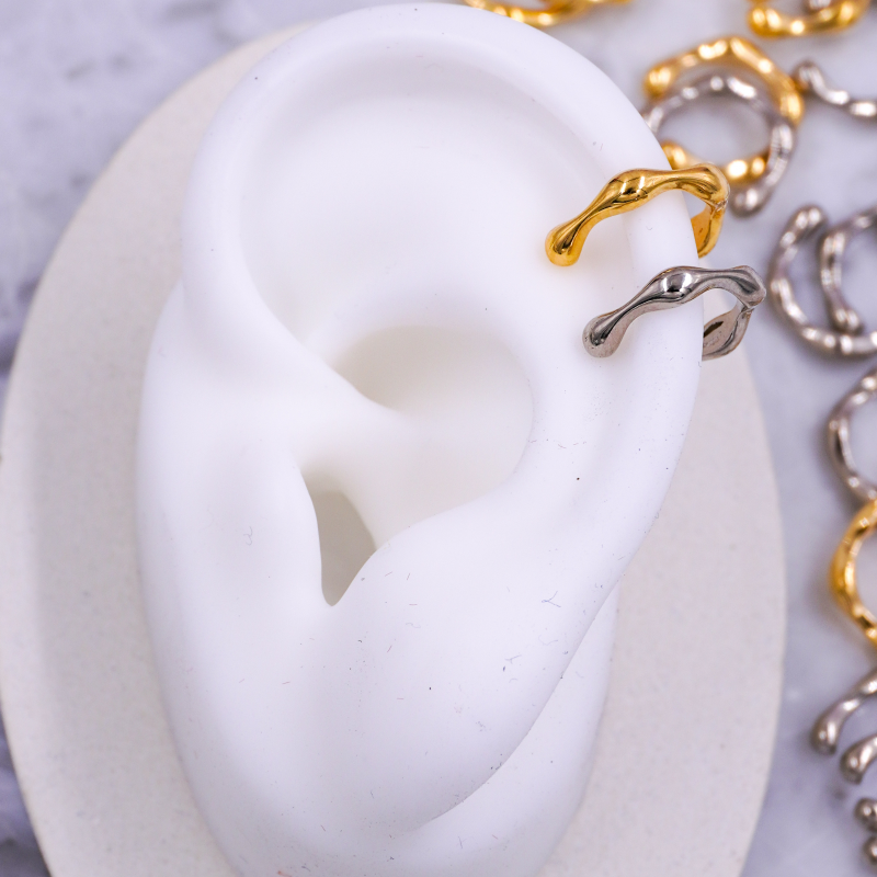 earcuff ondulado x unidad