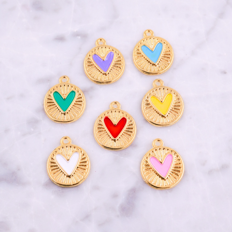 dije esmaltado medalla...