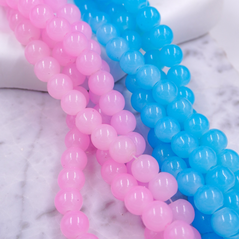 perla de vidrio 8mm x sarta