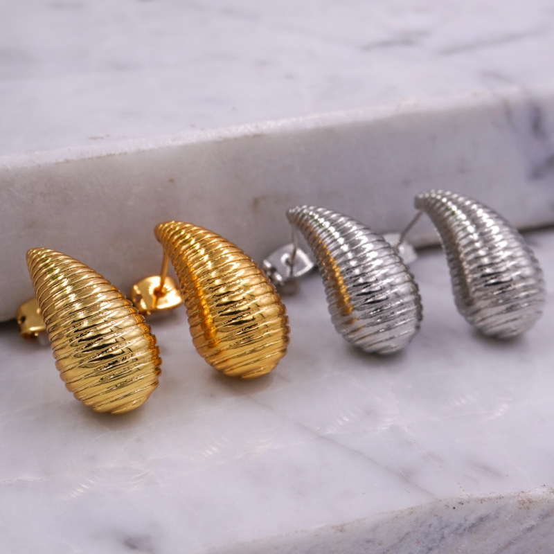 arete gota ranurada x par