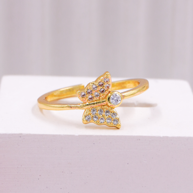 anillo mariposa cristales x...