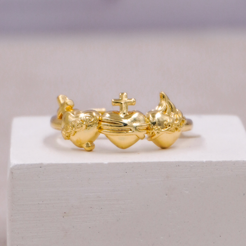 anillo corazon de jesus x...