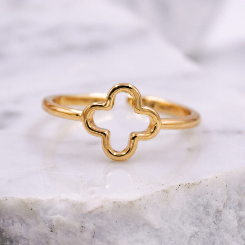 anillo trebol x unidad