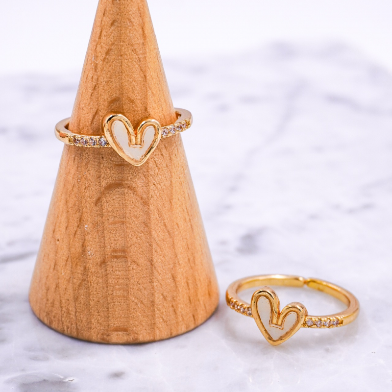 anillo de rodio con...