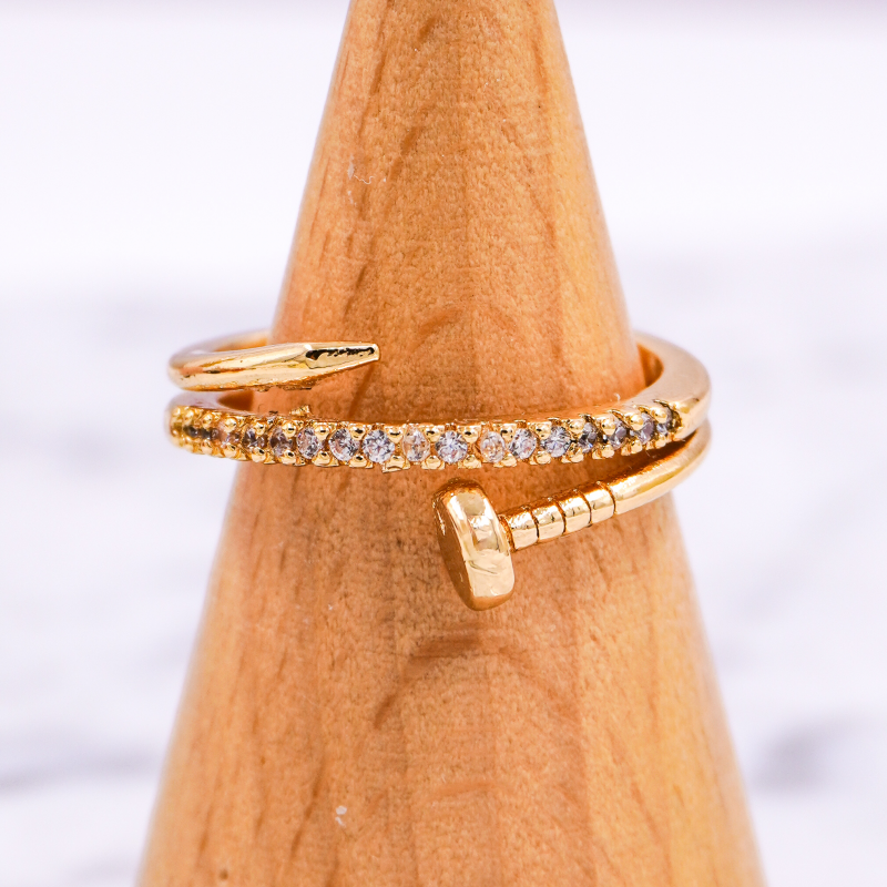 anillo de rodio con...