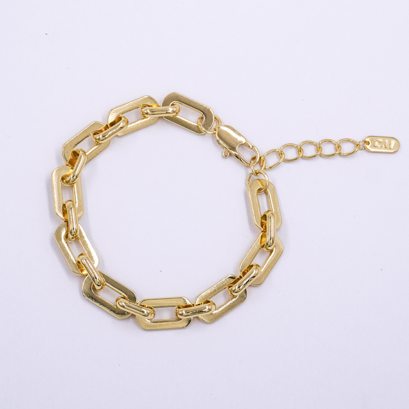 pulsera rectangular plana