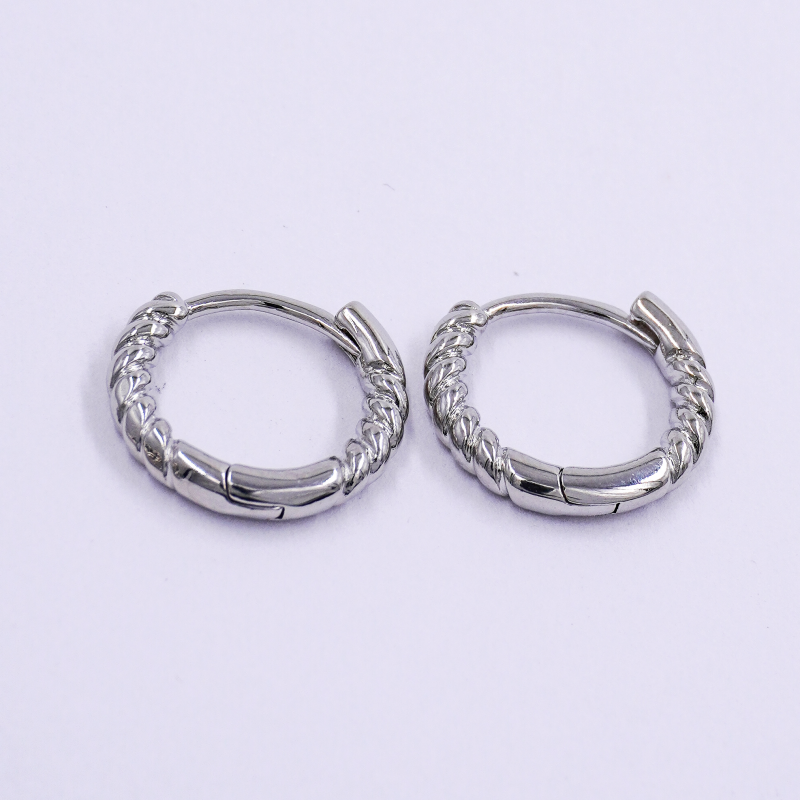 candonga entorchada plateada