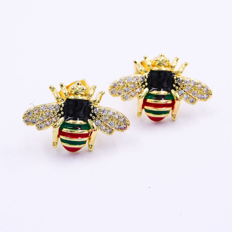arete topo abeja gucci