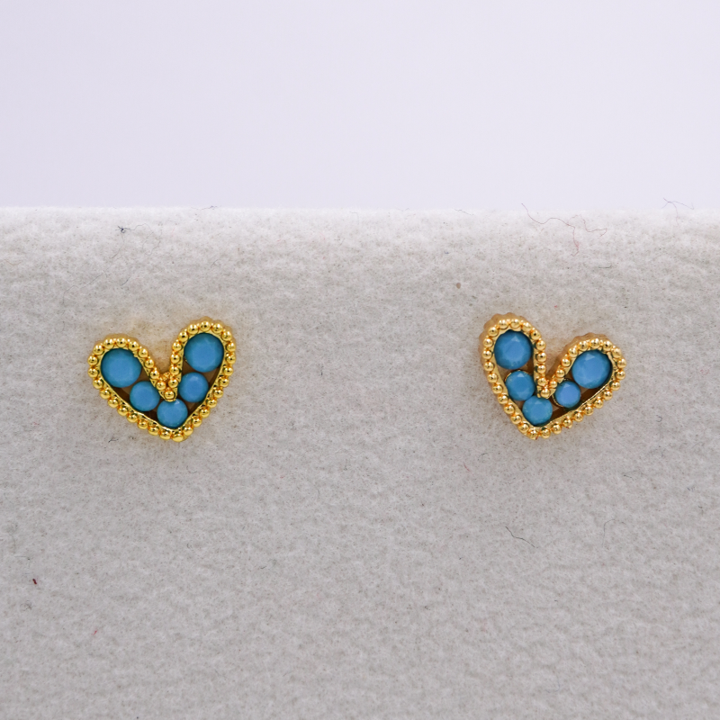 arete topo corazon azul mate