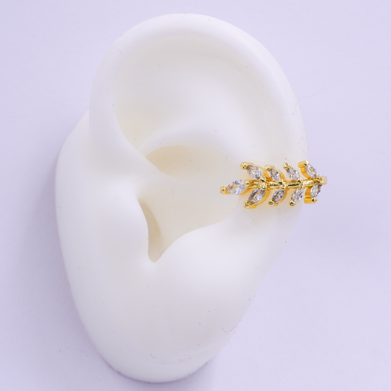 earcuff espiga rodio