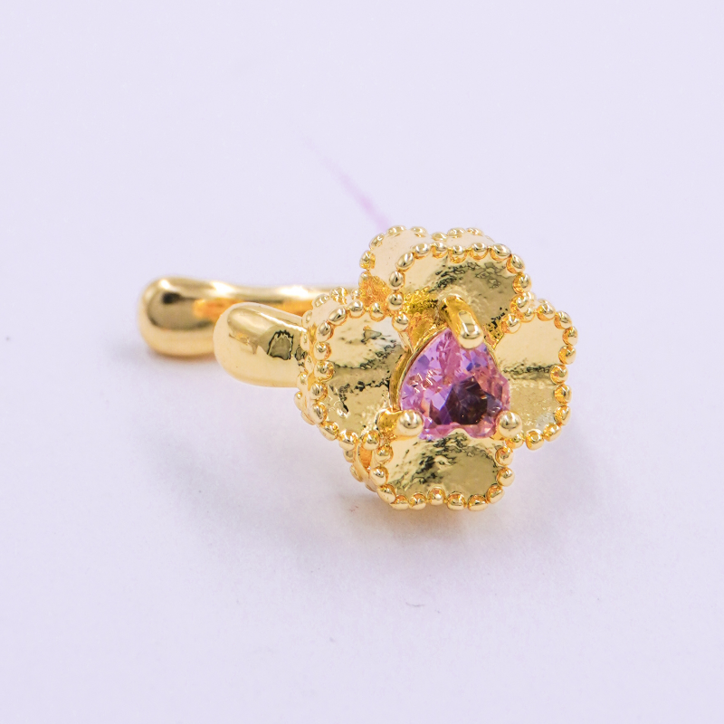 EARCUFF FLOR CON CRISTAL