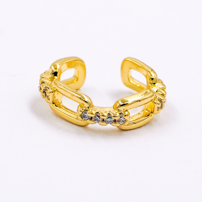 EARCUFF CADENA RECTANGULAR...