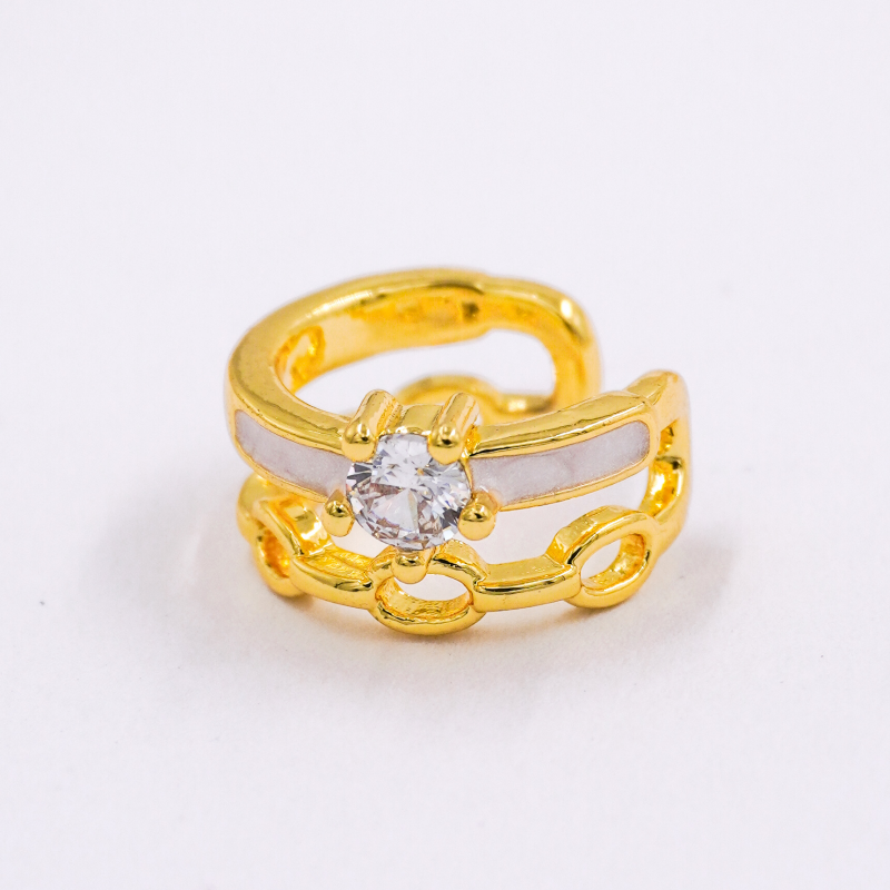 EARCUFF CADENA ESMALTE CON...