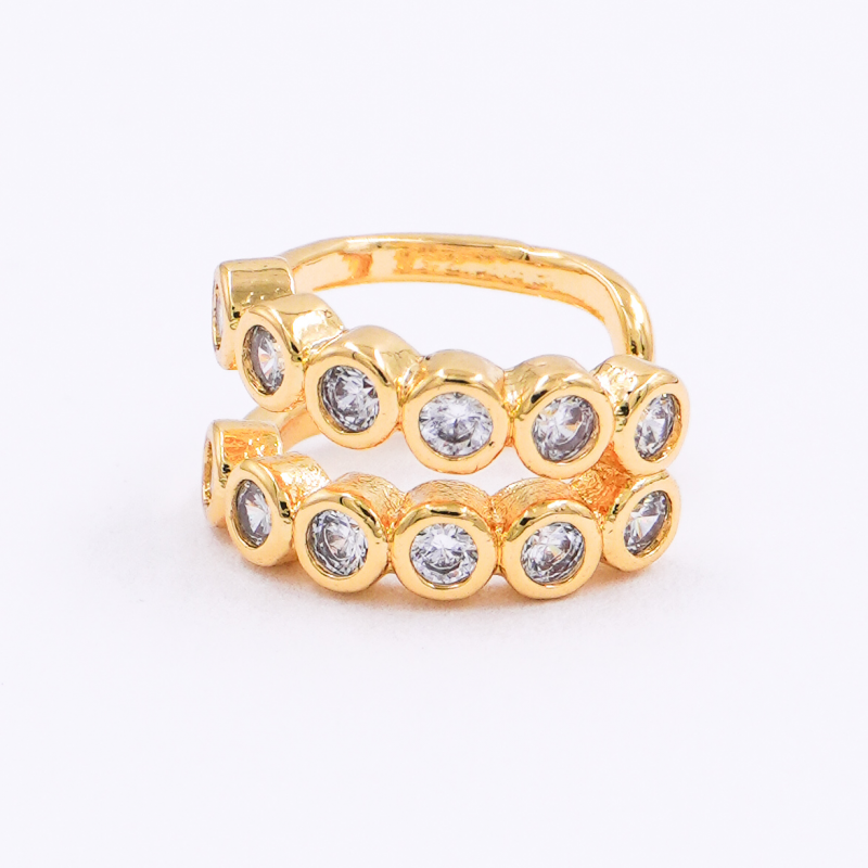 EARCUFF DOBLE CRISTALES...