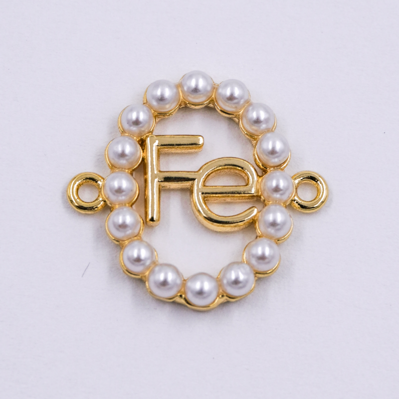 DIJE DE RODIO FE CON PERLA...