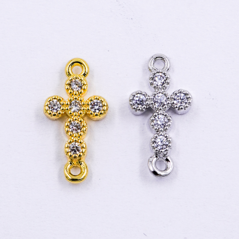 DIJE DE RODIO CRUZ CONECTOR