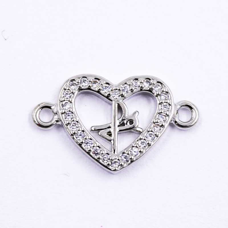 DIJE DE RODIO CORAZON FE...