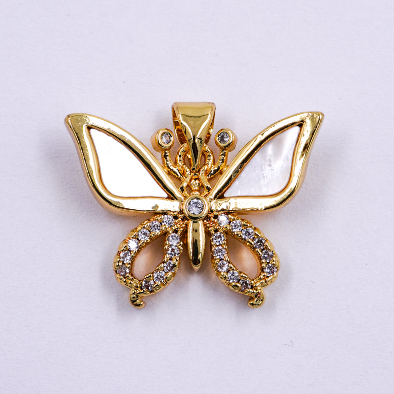 DIJE DE RODIO MARIPOSA CON...