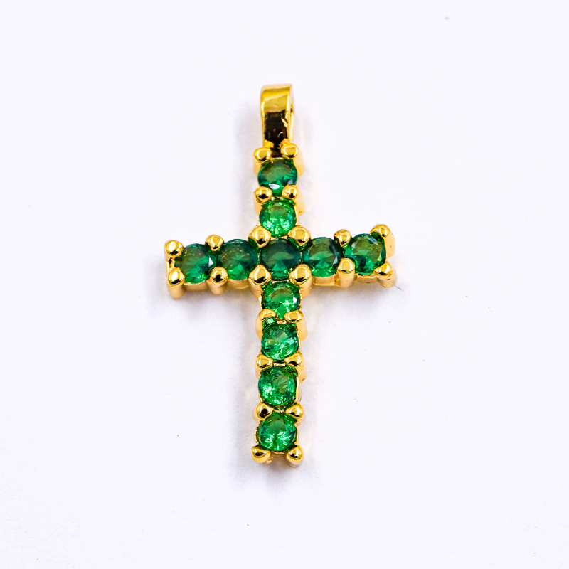 DIJE DE RODIO CRUZ VERDE...