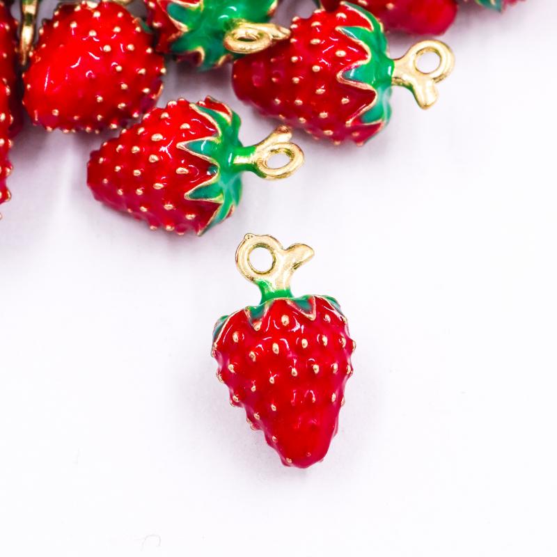 DIJE DE FRUTA FRESA X UNIDAD