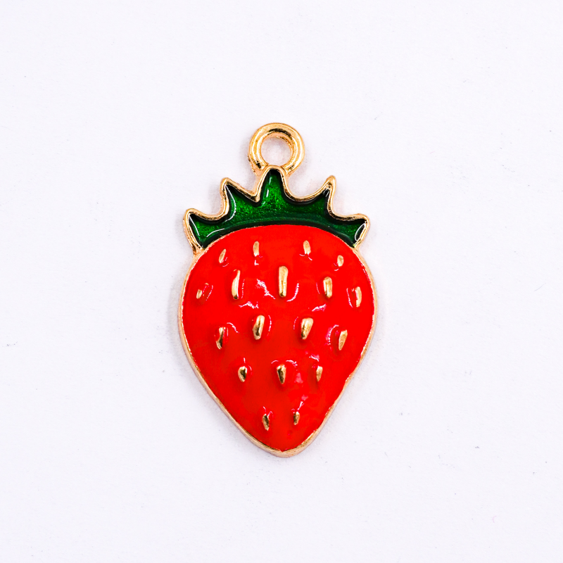 DIJE DE FRUTA FRESA X UNIDAD