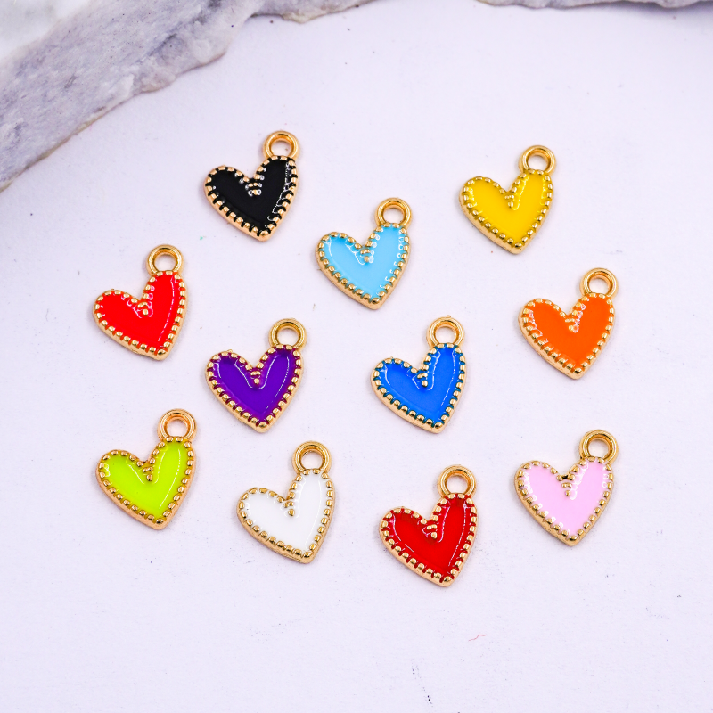 DIJE ESMALTADO CORAZONES DE...