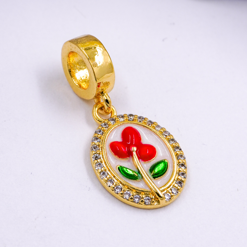 dije para pandora con flor...