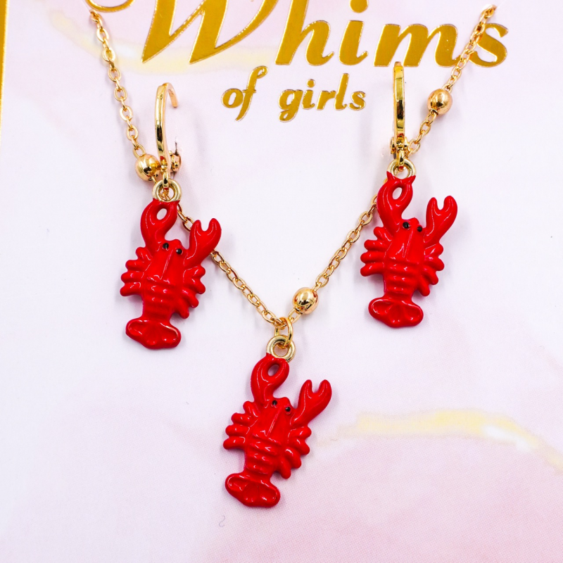 set de aretes y collar...