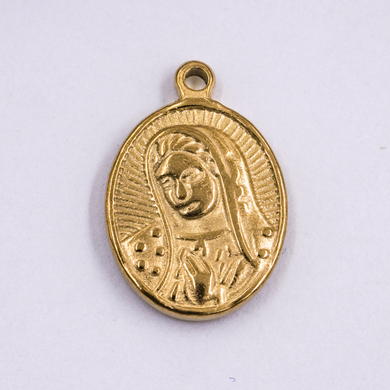 medalla virgen de acero