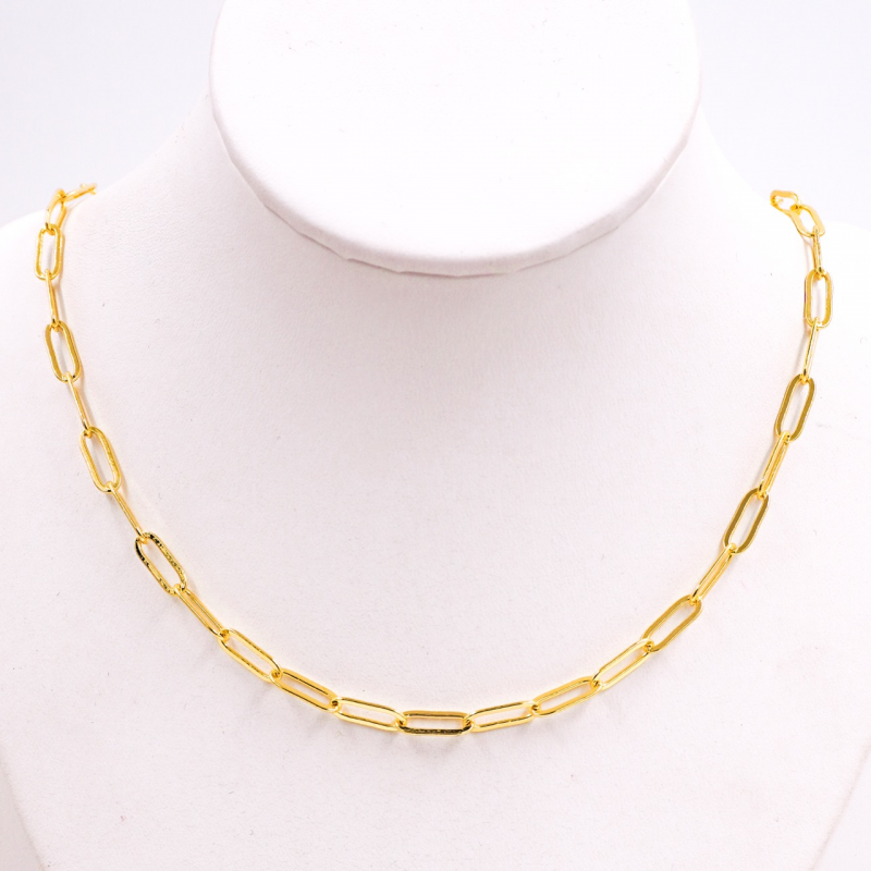 cadena rectangular rodio x...