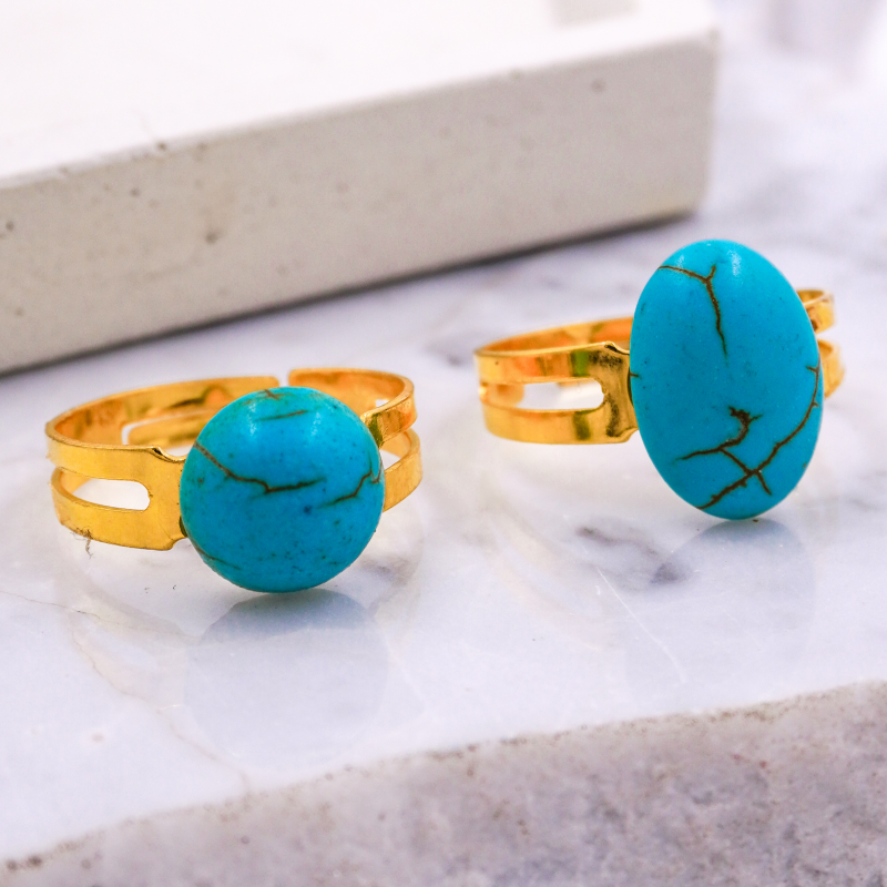 anillo piedra turquesa x...