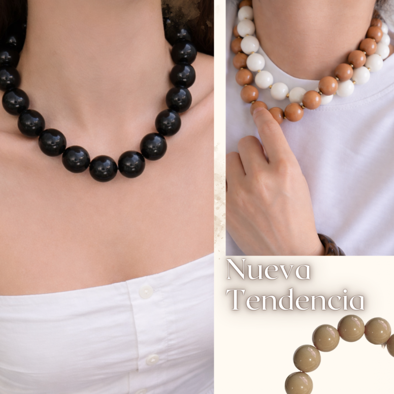 COLLAR PERLA CHICLE X UNIDAD