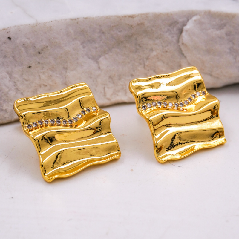 Aretes topo cuadrados x par