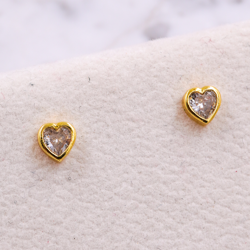 Aretes topo corazon con...