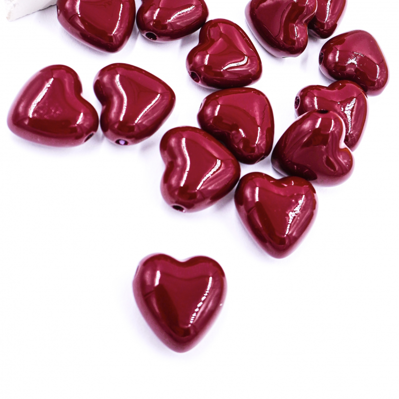 Dije pasador borgoña x unidad