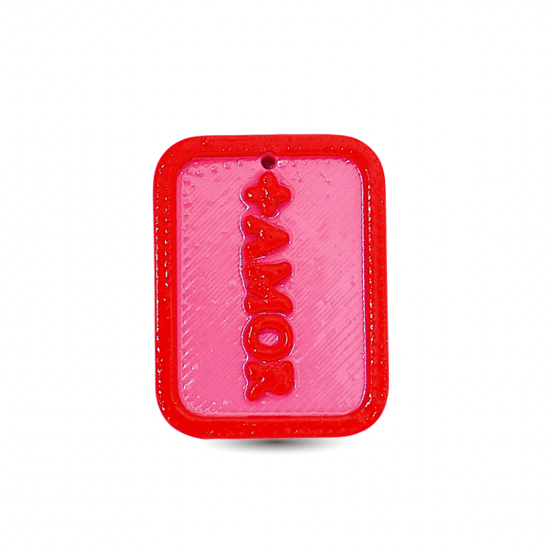 dije rectangular amor x unidad