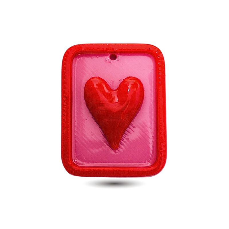 dije rectangular corazon x...