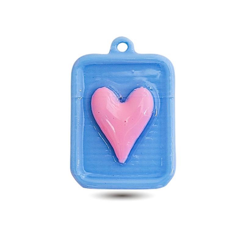 dije rectangular corazon...