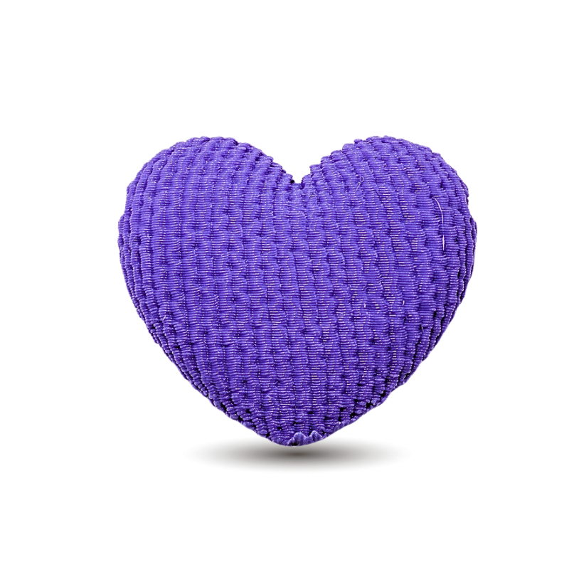 dije corazon lila...