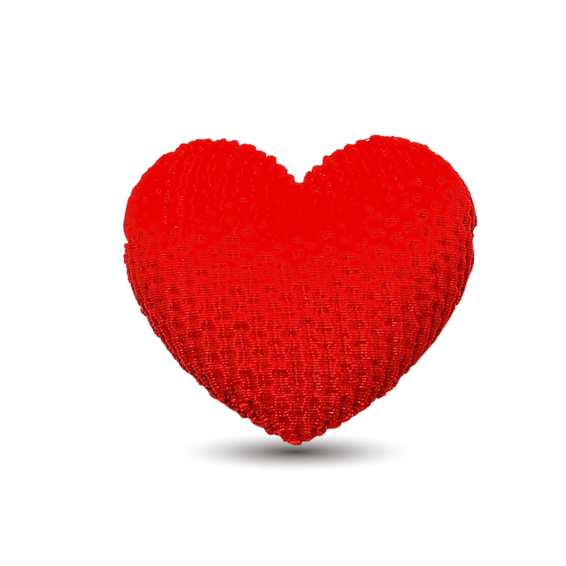 dije corazon rojo...