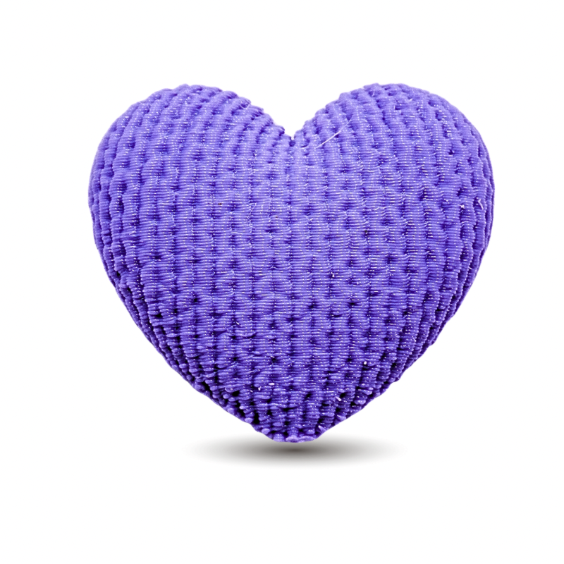 corazon lila texturizado...