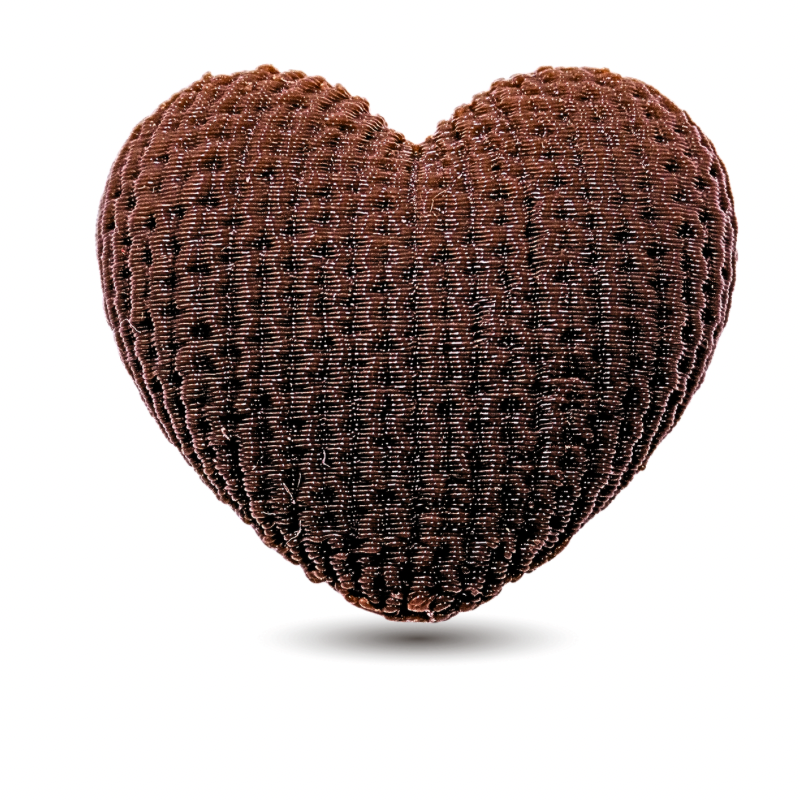 corazon cafe texturizado...