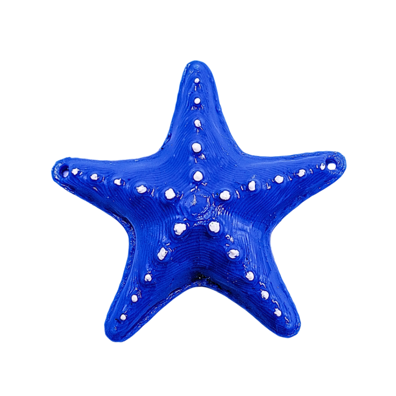 dije estrella de mar azul...