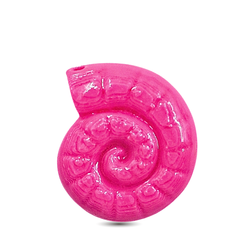 dije caracol rosa x unidad